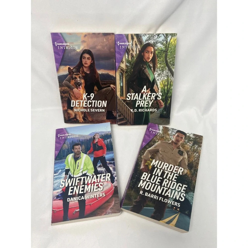 Harlequin Intrigue Romance‎ Book Lot 4 Paperback Mystery Romantic Suspense